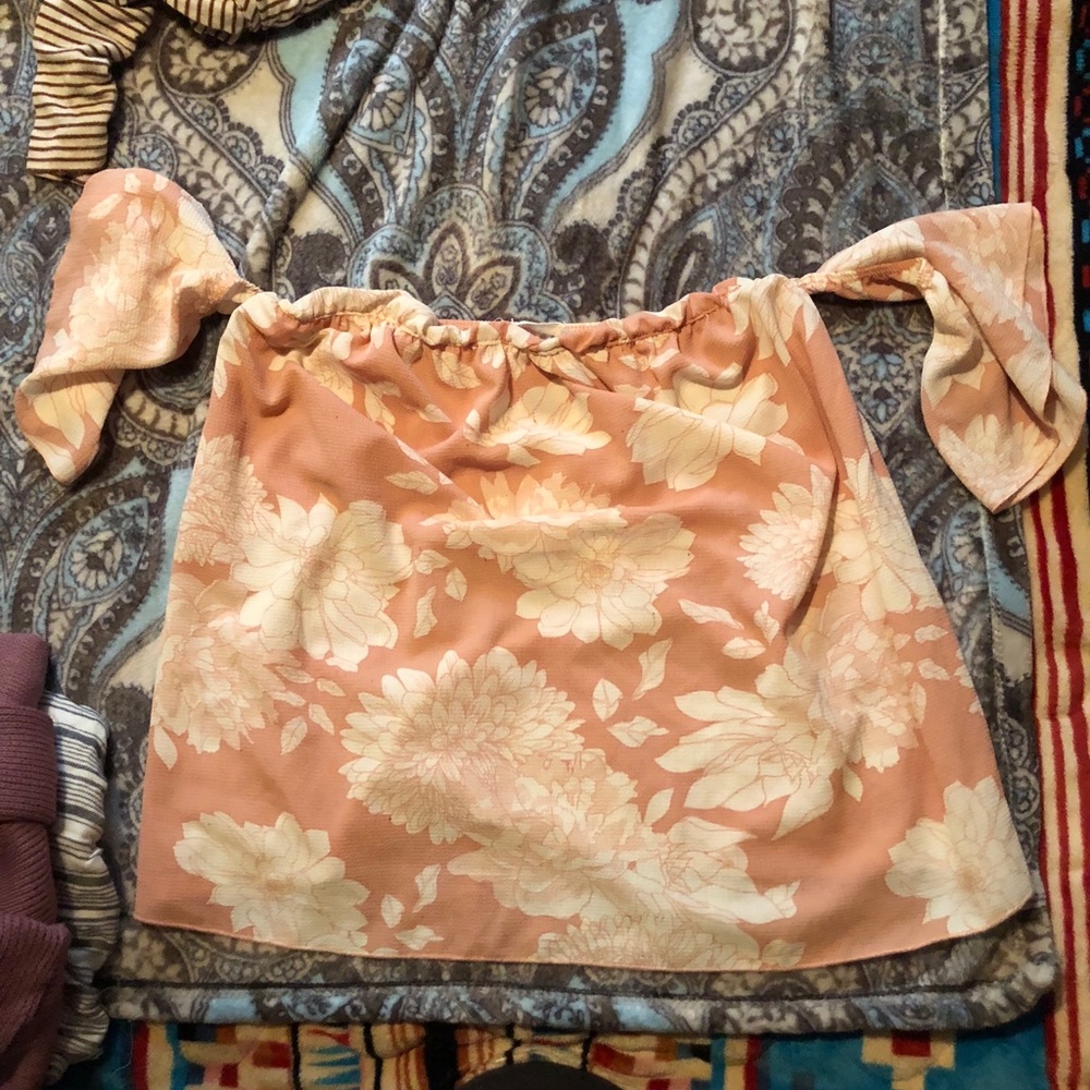 off shoulder floral